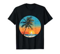 La Vita è Davvero buona Palm Tree Summer Beach Vacation Graphic Maglietta