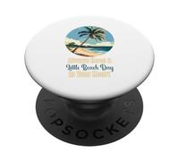 La vita è davvero buona spiaggia battito cardiaco estate vacanza al mare PopSockets PopGrip Adesivo