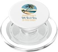 La vita è davvero buona spiaggia battito cardiaco estate vacanza al mare PopSockets PopGrip per MagSafe