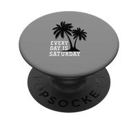La vita è davvero buona tutti i giorni è sabato estate spiaggia PopSockets PopGrip Adesivo