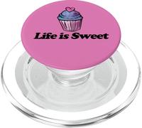 La vita è dolce cupcake carino panetteria opera d'arte PopSockets PopGrip per MagSafe