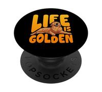 La vita è d'oro Design per un appassionato di cani PopSockets PopGrip Adesivo