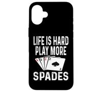 La vita è dura Gioca Più Picche Giochi di carte Giocatore vincente Custodia per iPhone 16 Plus