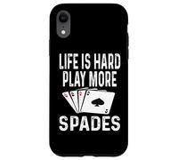 La vita è dura Gioca Più Picche Giochi di carte Giocatore vincente Custodia per iPhone XR