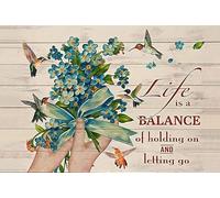 La Vita È Equilibrio Tra Trattenere E Lasciare Andare, Fiore Zerbino Ingressofunnytappeto Bagnoraschiafangozerbini Per Interniinterniinternoesterni40 X 60Cm