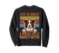La Vita è Fantastica Un Border Collie la Rende Migliore Aman Felpa