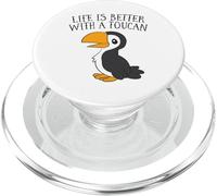 La vita è meglio con un tucano carino tucano amore PopSockets PopGrip per MagSafe