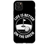 La vita è meglio sulla citazione verde del golf Custodia per iPhone 11 Pro Max