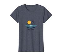 La Vita è Migliore al Lago Sunset Waves Vacation Maglietta, Donna, Pervinca, XS