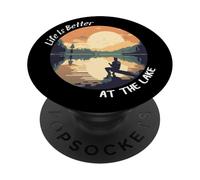 La vita è migliore al lago, Vacanze sul lago Lake Lovers Vacay PopSockets PopGrip Adesivo