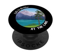La vita è migliore al lago, Vacanze sul lago Lake Lovers Vacay PopSockets PopGrip Adesivo
