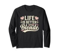 La Vita è Migliore bionda Maglia a Manica