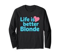 La Vita è Migliore bionda Maglia a Manica