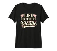 La Vita è Migliore bionda Maglietta Premium