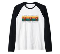 La Vita è Migliore con Amici Pelosi, Funny Dog Paws Dog Lovers Maglia con Maniche Raglan