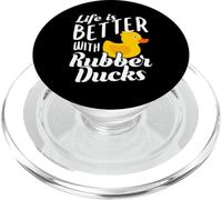 La vita è migliore con anatre di gomma giallo Ducky PopSockets PopGrip per MagSafe