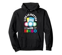 La vita è migliore con Bingo Fun Vibes Felpa con Cappuccio