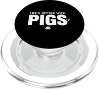 La vita è migliore con gli hobbisti degli animali da fattoria dei maiali PopSockets PopGrip per MagSafe