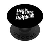 La vita è migliore con i delfini PopSockets PopGrip Adesivo