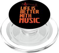 La vita è migliore con i musicisti Musica divertente Nota Meme PopSockets PopGrip per MagSafe