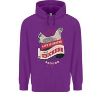 La Vita È Migliore Con I Polli Intorno Felpa Uomo