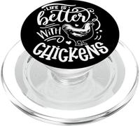 La vita è migliore con i polli Rustico Fattoria PopSockets PopGrip per MagSafe