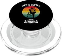 La vita è migliore con il canto | Coro divertente cantante PopSockets PopGrip per MagSafe
