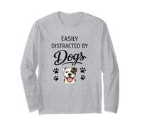 La Vita È Migliore con Il Mio Cane Alapaha Blue Blood Maglia a Manica