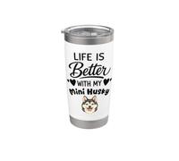 La Vita È Migliore Con Il Mio Cane Alaskan Klee Kai Bicchiere termico in acciaio inox doppia parete