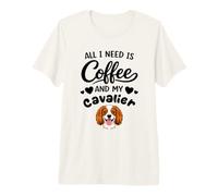 La Vita È Migliore con Il Mio Cane Cavalier King Charles Maglietta Premium
