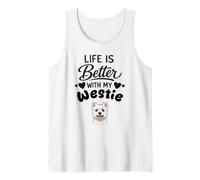 La Vita È Migliore con Il Mio Cane West Highland White Canotta