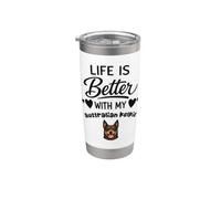 La Vita È Migliore Con Il Mio Kelpie Australiano Kelpie Bicchiere termico in acciaio inox doppia parete