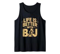 La Vita è Migliore con Le Citazioni di BJJ Detto del combattente di Jiu Jitsu BJJ Canotta