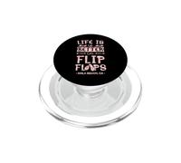 La vita è migliore con le infradito Avila Beach California PopSockets PopGrip per MagSafe