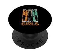 La Vita È Migliore Con Le Mie Ragazze Detti Papà Padre PopSockets PopGrip Adesivo