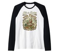 La Vita è Migliore con Le Piante - Amante del Giardino Maglia con Maniche Raglan