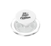 La vita è migliore con l'ottimismo PopSockets PopGrip per MagSafe