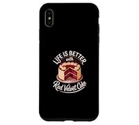 La vita è migliore con Red Velvet Cake Custodia per iPhone XS Max