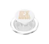 La vita è migliore con stivali e musica country cowboy occidentale PopSockets PopGrip per MagSafe
