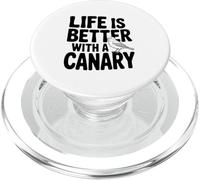 La vita è migliore con un amante degli uccelli canarini PopSockets PopGrip per MagSafe