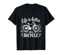 La Vita è Migliore con Un Amante del Ciclismo in Bicicletta Maglietta