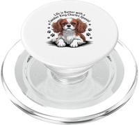 La vita è migliore con un Cavalier King Charles Spaniel PopSockets PopGrip per MagSafe