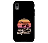 La vita è migliore con un cavallo purosangue Custodia per iPhone XR