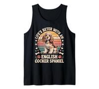 La vita è migliore con un Cocker Spaniel inglese - Vintage Canotta