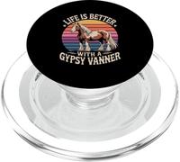 La vita è migliore con un equestre Gypsy Vanner PopSockets PopGrip per MagSafe