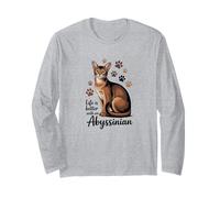 La Vita è Migliore con Un Gatto Marrone Abissino ed Elegante Maglia a Manica