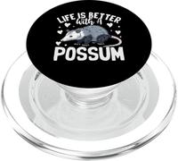 La vita è migliore con un opossum divertente carino amante opossum PopSockets PopGrip per MagSafe