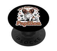 La vita è migliore con un papillon, carino cane di piccola taglia PopSockets PopGrip Adesivo