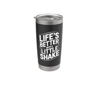 La vita è migliore con un piccolo shake Parkinson Bicchiere termico in acciaio inox doppia parete