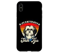 La vita è migliore con uno Shih Tzu - Vintage Retro Custodia per iPhone XS Max